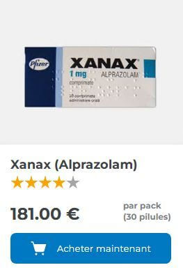 Xanax Générique 0,25 mg : Anxiolytique et Relaxant